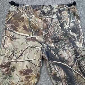 Realtree Pants Mens 36-31 Large Realtree AP Camo Cargo‎ Pants Hunting Outdoor